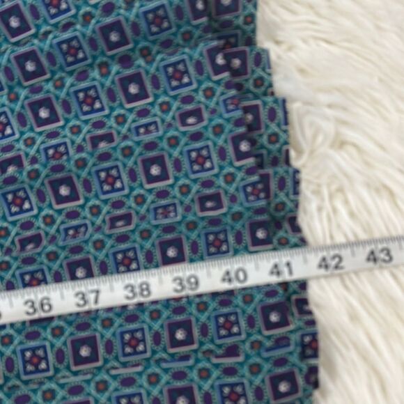 BRELI Original Vintage Elegant Blue Patterned Dress - Picture 7 of 9